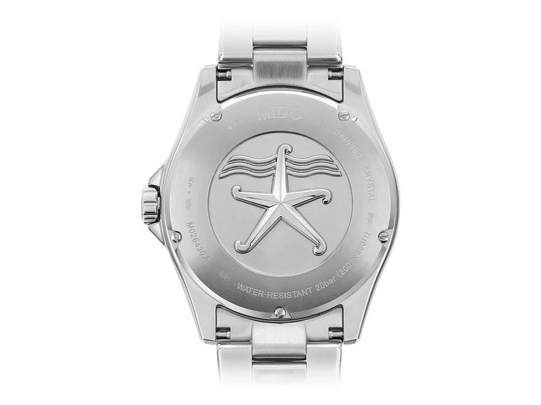 RELOJ MIDO OCEAN STAR 200 ACERO EN COLOR NEGRO 4