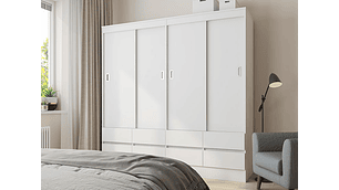 CLOSET CIC MAULE BLANCO 8C 4P