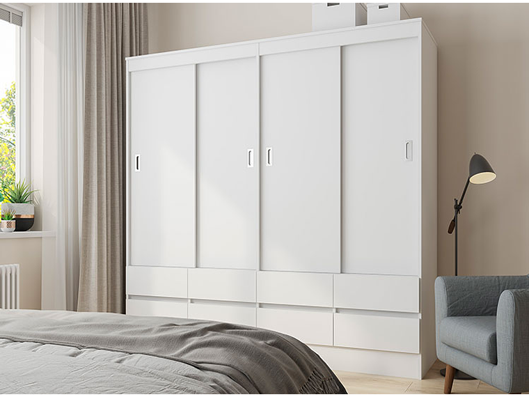 CLOSET CIC MAULE BLANCO 8C 4P 1