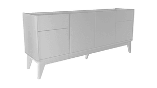 BUFFET DECOCASA FLOAT 4 PUERTAS 2 CAJONES