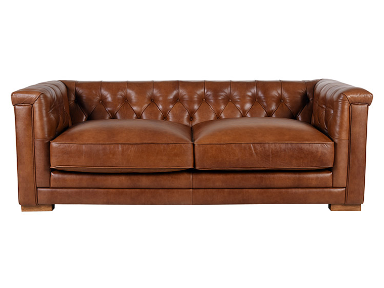 SOFÁ CIC CHESTERFIELD SIENA 3 CUERPOS CUERO CHOCOLATE 3