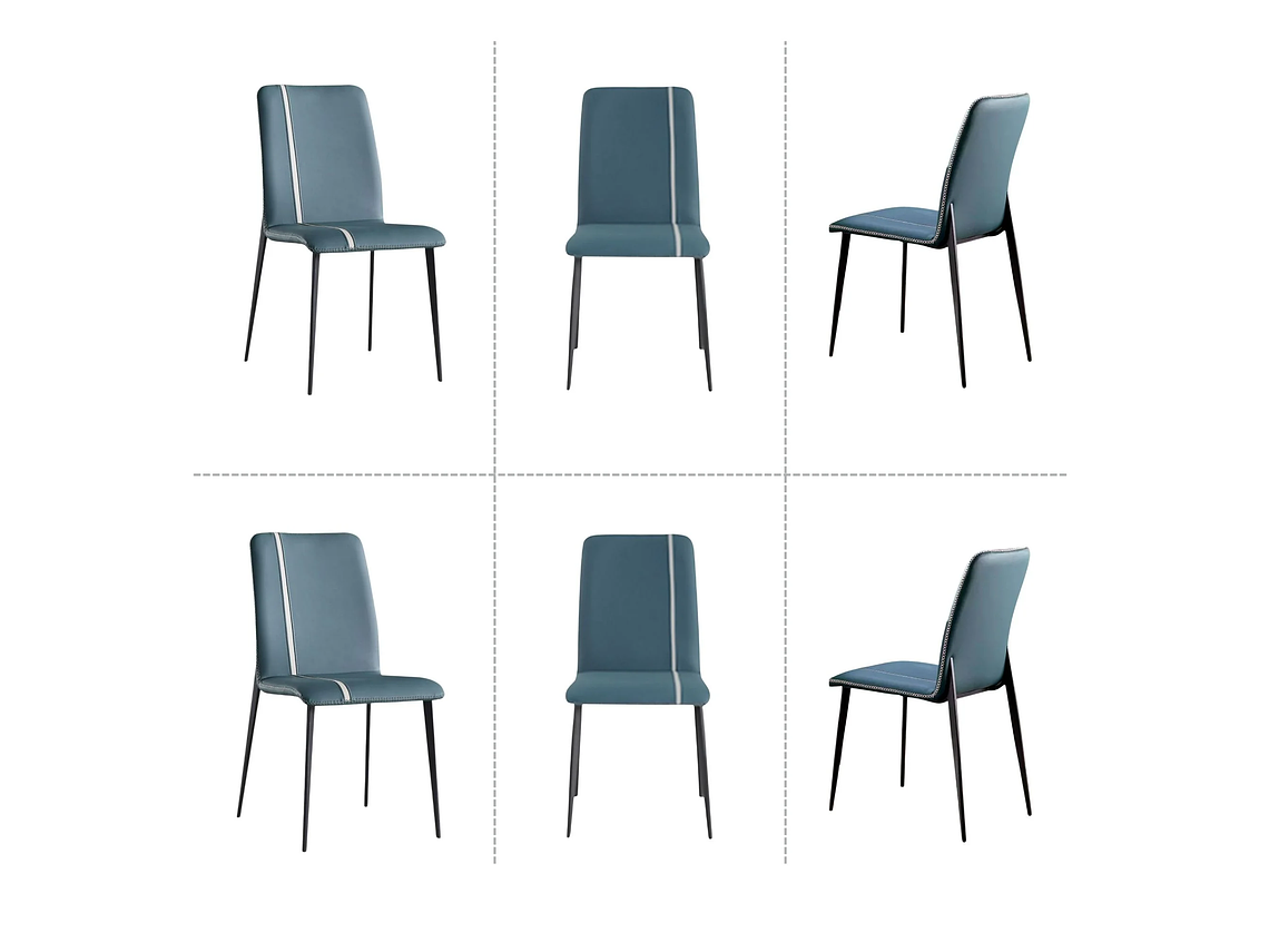 SILLA DE COMEDOR PORTAL CENTER CAPITONE PACK X6 5