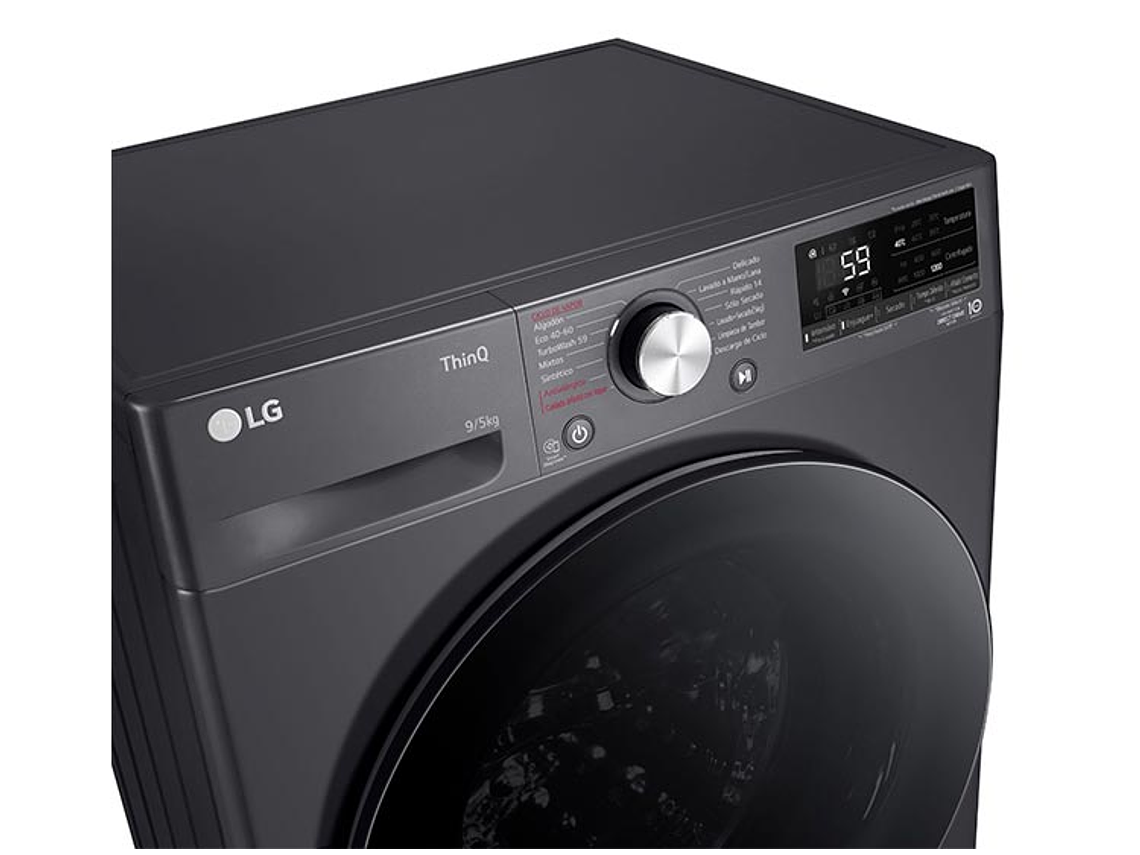 LAVADORA SECADORA LG WD9MVC4S6 9KG/5KG NEGRO 5