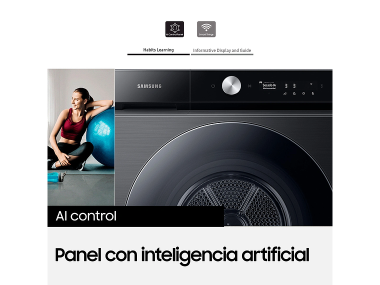SECADORA DE ROPA BOMBA DE CALOR SAMSUNG BE SPOKE DV17B9750CV 17KG NEGRO 6