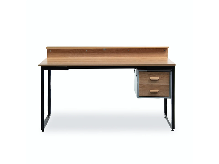 ESCRITORIO NECTAR MADERA ACACIA 2 GAVETAS 85*140*62CM METAL 1