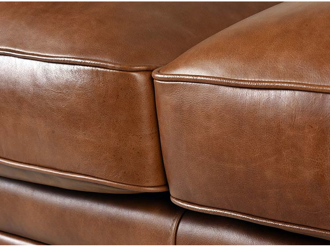 SOFÁ CIC CHESTERFIELD SIENA 3 CUERPOS CUERO CHOCOLATE 4