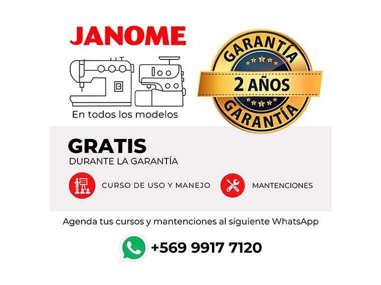 MÁQUINA OVERLOCK JANOME AIRTHREAD 2000D 7