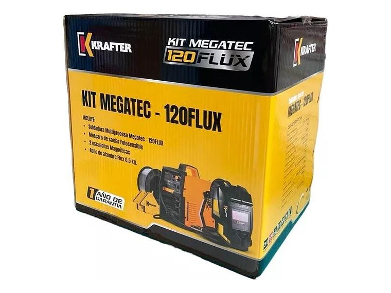 KIT DE SOLDADORA MIG KRAFTER MEGATEC-120 CON MASCARA Y ACCESORIOS 7