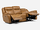 SOFÁ RECLINABLE RIMINI 3 CUERPOS ELÉCTRICO CUERO WHISKEY - Miniatura 1