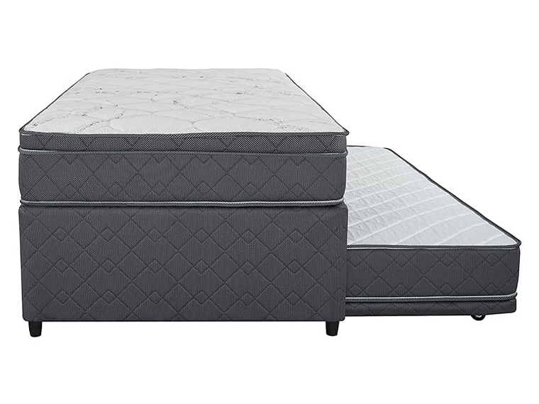 CAMA DIVAN FLEX ESTOCOLMO BOX 1.5 PLAZAS GRIS 2