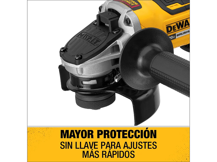 ESMERIL ANGULAR DEWALT 4-1/2 20 V + 1 BAT 5 AH DCG413P1 6