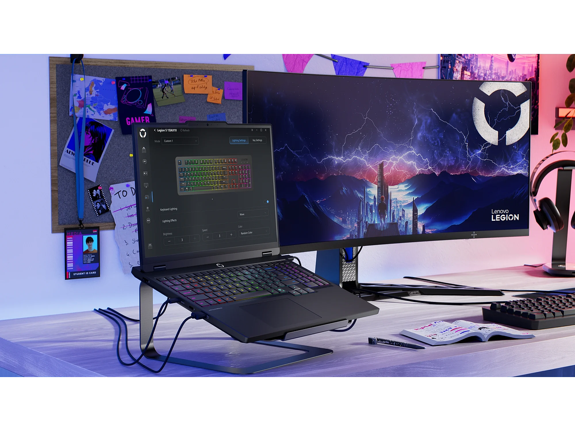 NOTEBOOK GAMER LEGION 5I 10MA GEN INTEL CORE ULTRA 9 32GB RAM 1TB SSD NVIDIA RTX 5070 15,1' WQXGA 7