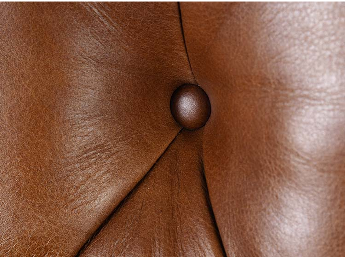 SOFÁ CIC CHESTERFIELD SIENA 3 CUERPOS CUERO CHOCOLATE 8