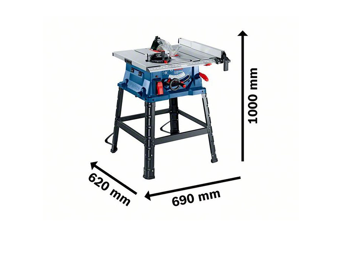 SIERRA DE BANCO 10' BOSCH MODELO GTS 254 1.800 W 2