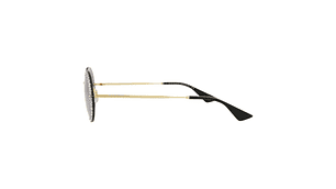 GAFAS DE SOL GUCCI DE METAL CON MONTURA REDONDA PARA MUJER EN DORADO VIOLETA