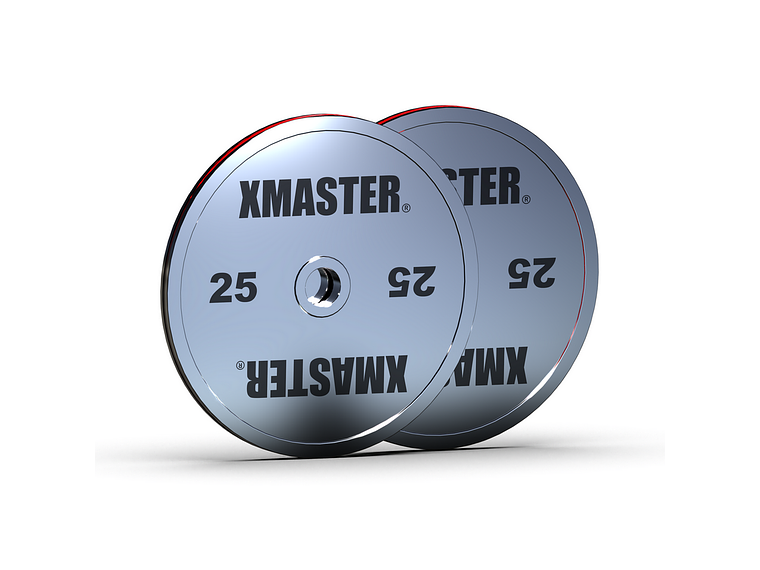 Par Discos Powerlifting Chromed Steel 25kg | XMASTER 1