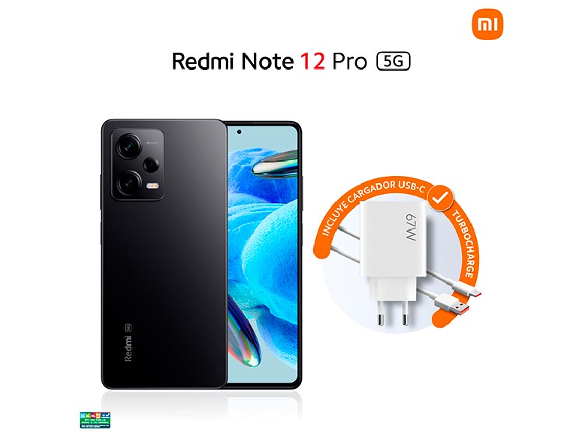 CELULAR XIAOMI REDMI NOTE 12 PRO 5G 256 GB 8 GB RAM 16MP 6.6