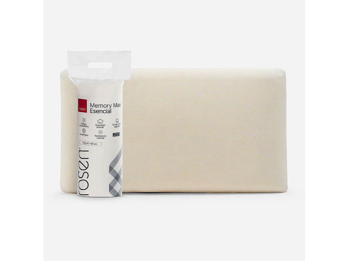 CAMA EUROPEA NEO PLUS KING 180X200 CM + ALMOHADAS ESENCIAL 6