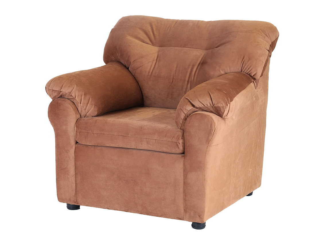 JUEGO LIVING MUEBLES AMÉRICA 321 TELA TOSTADO 4