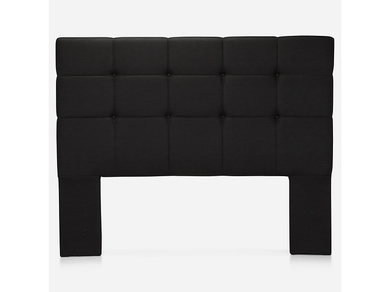 JUEGO DE DORMITORIO ROSEN ART 4 2PL B/D + RESPALDO ISSEY GRAFITO 3