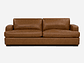 SOFÁ ROSEN TARANNA 3,5 CUERPOS CUERO CAMEL - Miniatura 1