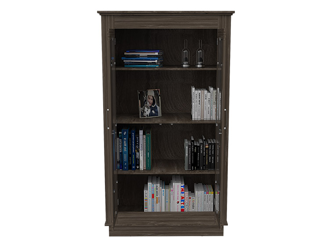 VITRINA TUHOME ALCAMO SIENA 2 PUERTAS CAFÉ 1