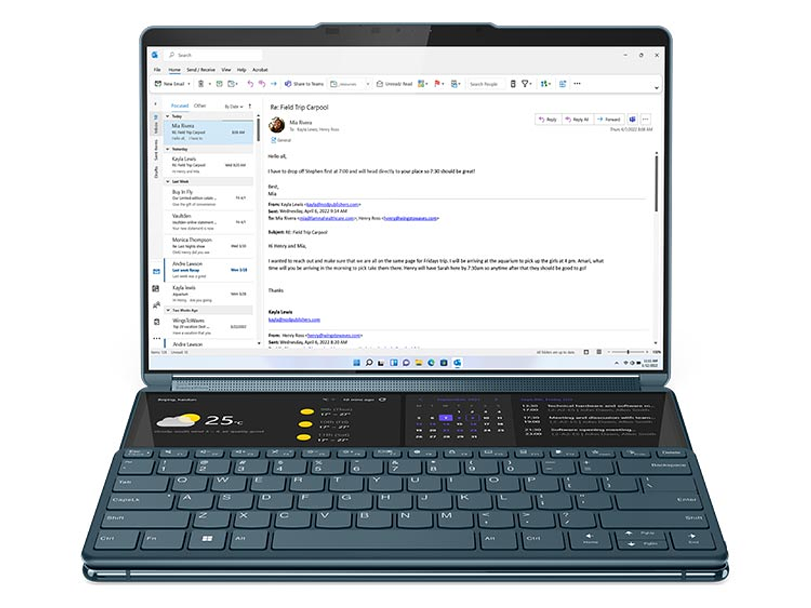NOTEBOOK LENOVO YOGA BOOK 9I GEN 9 INTEL CORE ULTRA 7 32 GB RAM 1 TB SSD TOUCH 13.3 1
