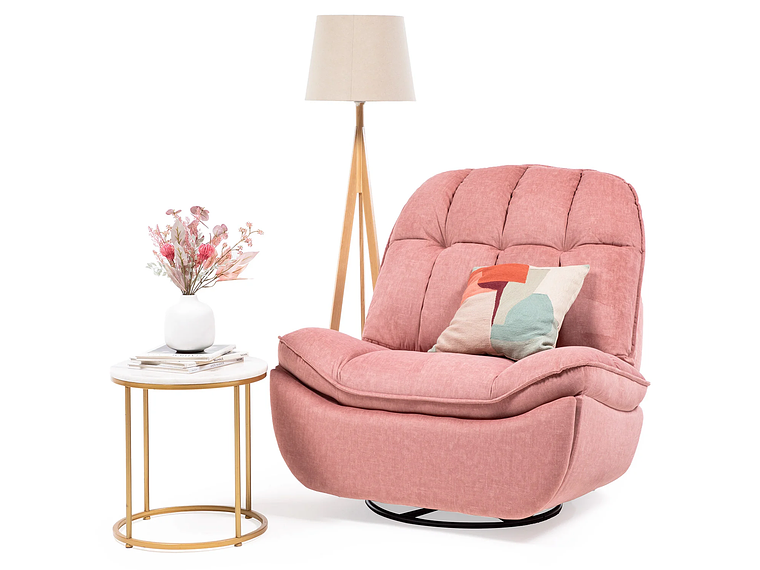 BERGERE MILLENIUM PINK: MECEDOR, GIRATORIO Y RECLINABLE 3