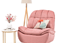BERGERE MILLENIUM PINK: MECEDOR, GIRATORIO Y RECLINABLE - Miniatura 3