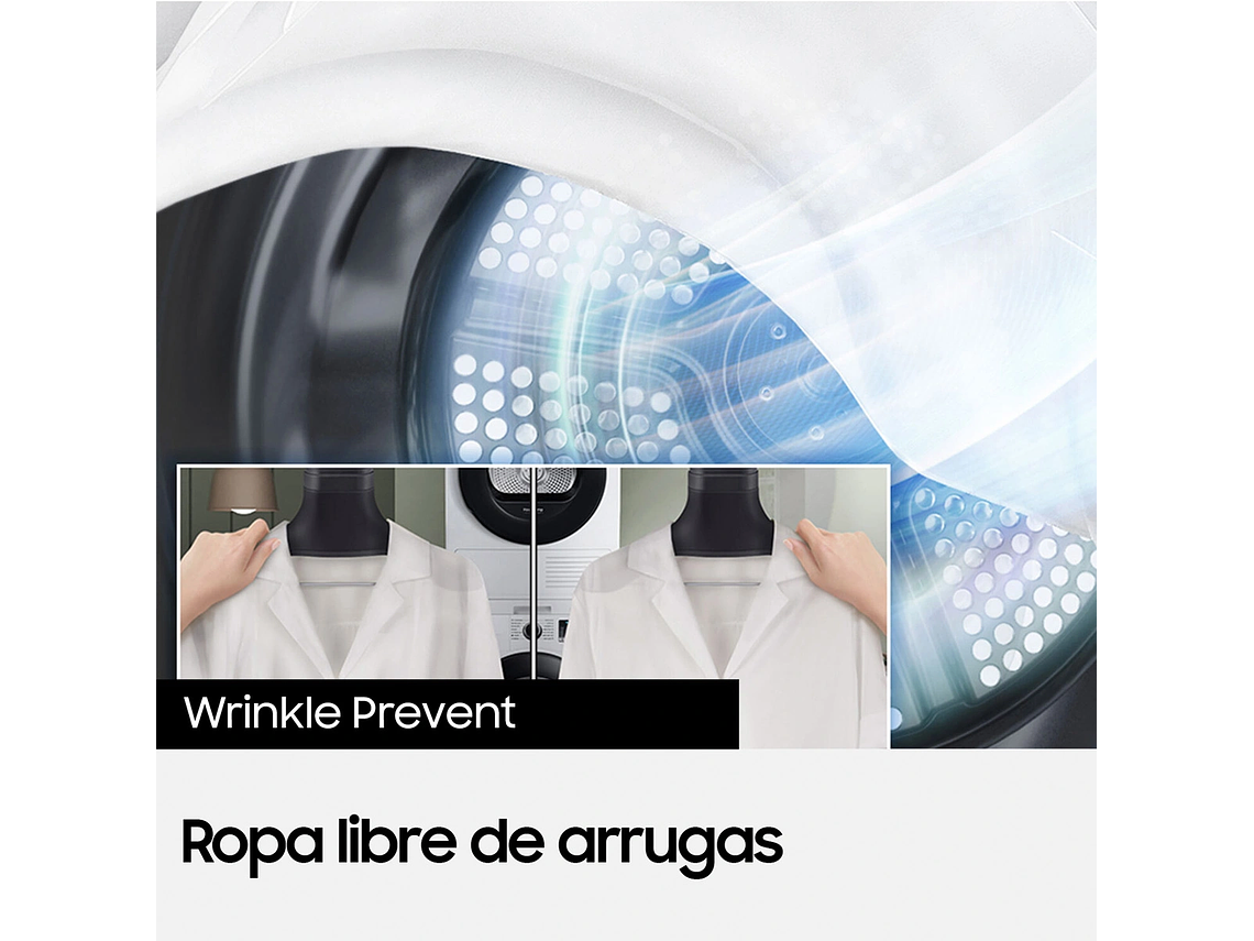 SECADORA DE ROPA BOMBA DE CALOR SAMSUNG DV90TA040BE 9KG BLANCO 8