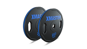 Par Discos Olímpicos Rubber Hand Grip 20kg | XMASTER