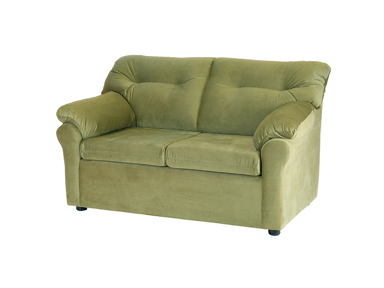 JUEGO LIVING MUEBLES AMÉRICA 321 TELA VERDE MUSGO 3