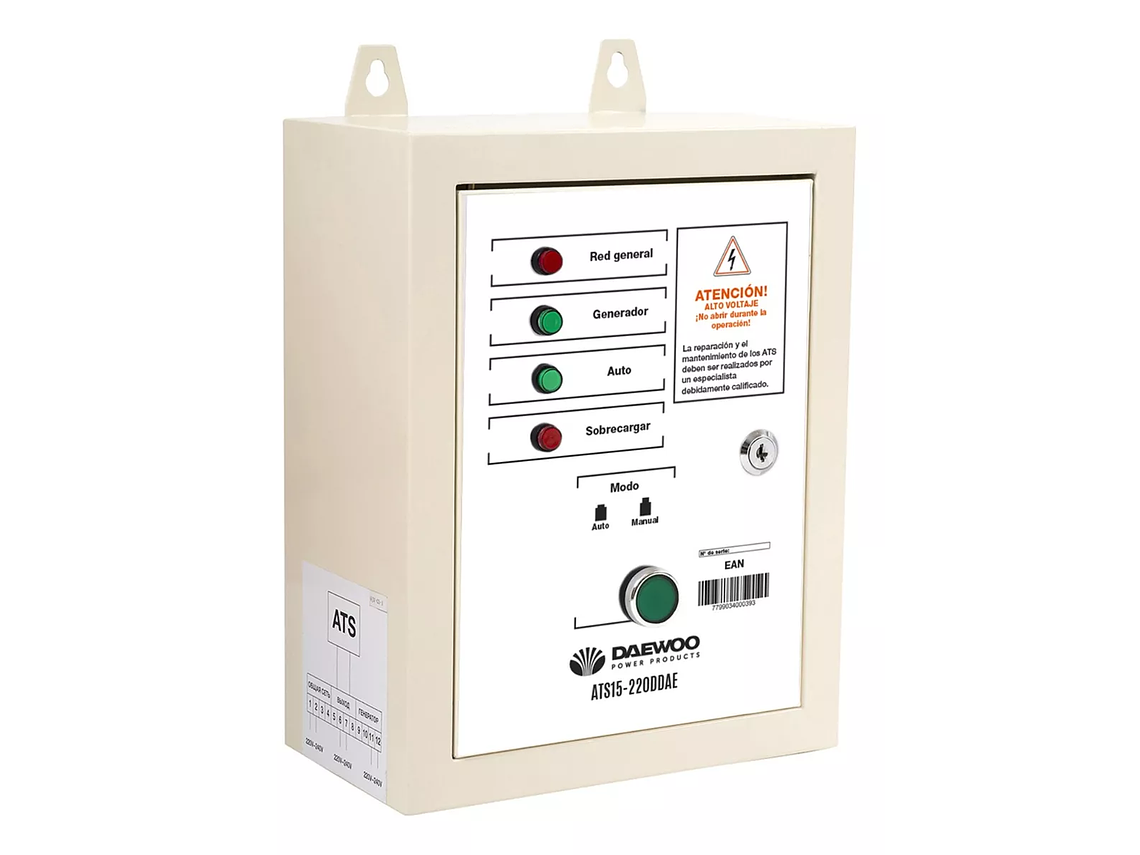 GENERADOR DIESEL DAEWOO INSONORO 5 KW + TABLERO TRANSF. ATS 3