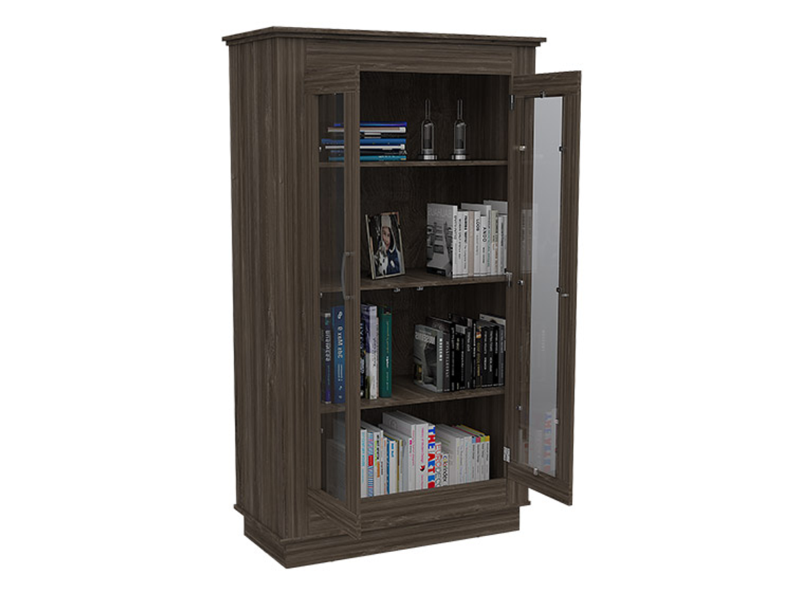 VITRINA TUHOME ALCAMO SIENA 2 PUERTAS CAFÉ 3