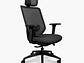 SILLA OFICINA FOCUS NEGRO CON CABECERO FORM - Miniatura 2