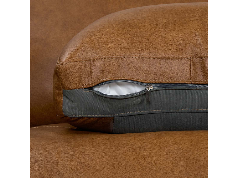 SOFÁ ROSEN TARANNA 3,5 CUERPOS CUERO CAMEL 5