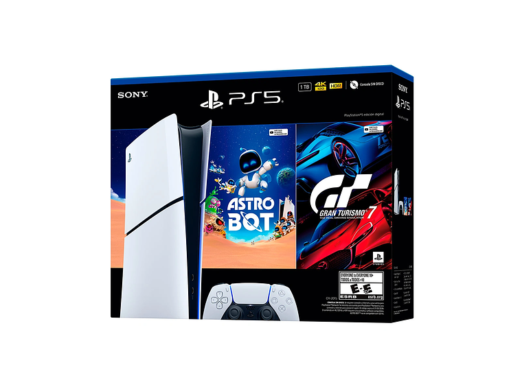 CONSOLA PLAYSTATION 5 EDICIÓN DIGITAL CON ASTRO BOT Y GRAN TURISMO 7 3