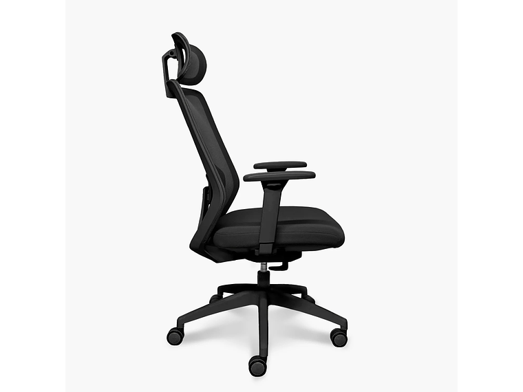 SILLA OFICINA FOCUS NEGRO CON CABECERO FORM 3