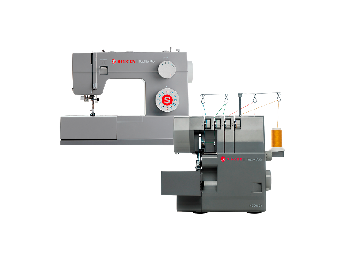 COMBO SINGER HEAVY DUTY FACILITA PRO 4423 + OVERLOCK HD0405S 5