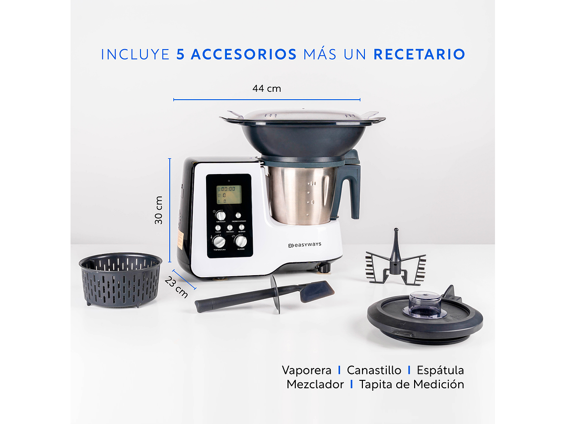 ROBOT DE COCINA KITCHEN PRO 2 L EASYWAYS 5