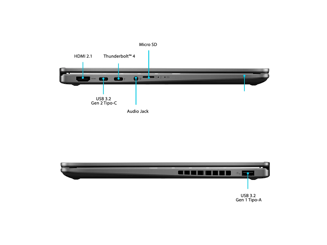 NOTEBOOK ASUS VIVOBOOK 14 FLIP TP3407SA-QL085W INTEL CORE ULTRA 7 16GB RAM 1TBSSD PANTALLA TOUCH 14