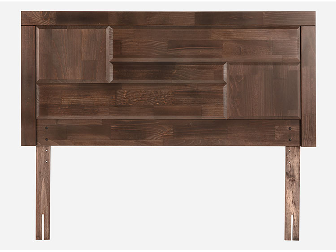 JUEGO DE DORMITORIO ROSEN CAMA EUROPEA AUTONOMY LAND KING CAFÉ + RESPALDO DOLCE 3