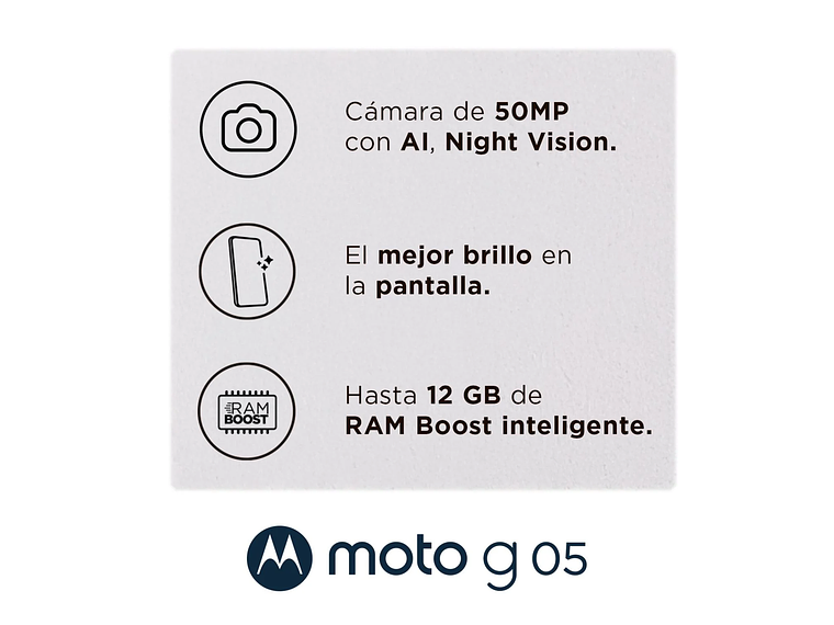 CELULAR MOTO G05 4GB 64GB ANDROID 15 6.7' EN COLOR ROJO 3