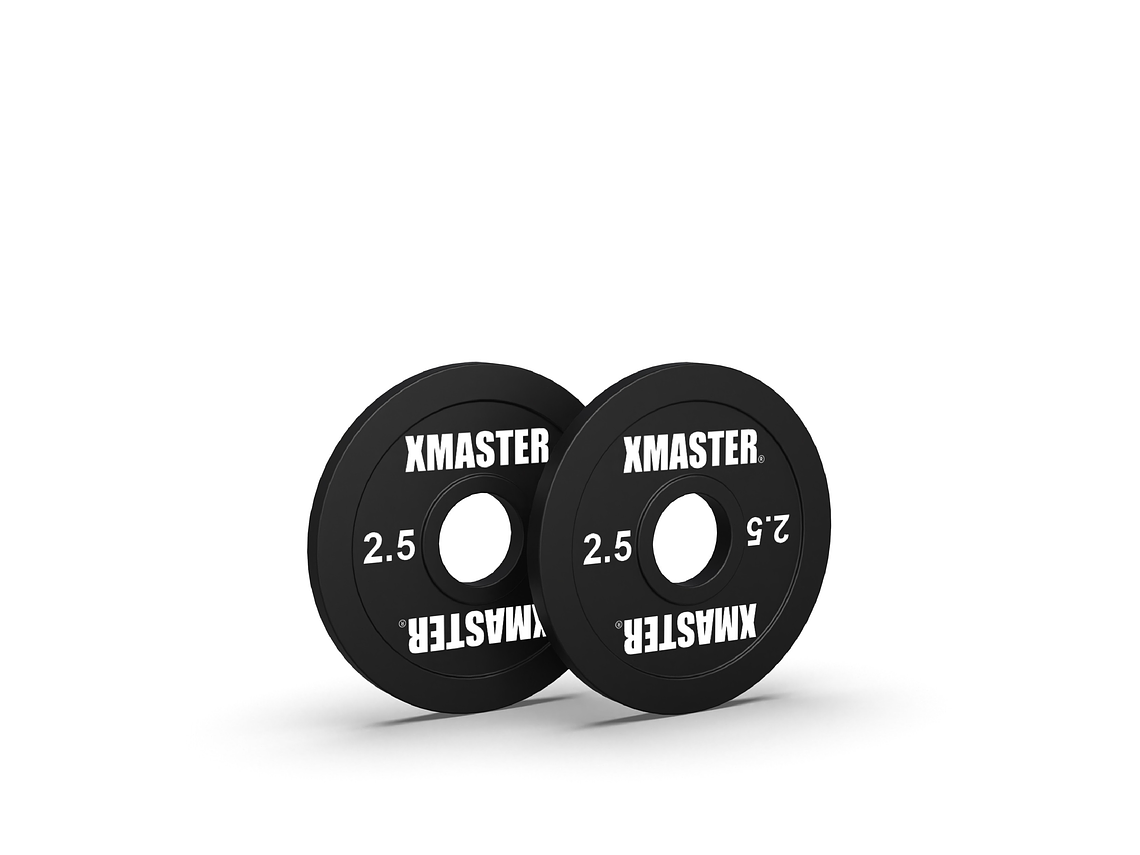 Par Discos Calibrados Powerlifting 2.5kg Negro | XMASTER 1