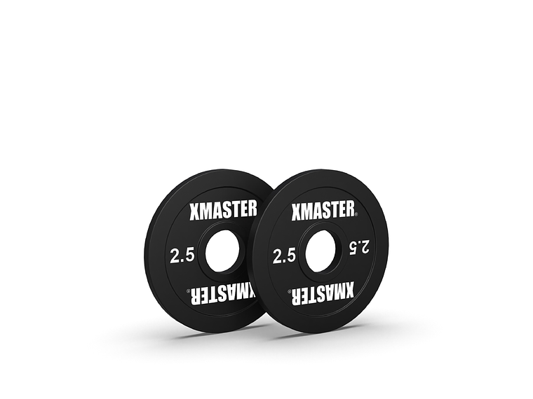 Par Discos Calibrados Powerlifting 2.5kg Negro | XMASTER 1
