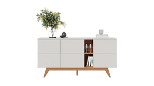 BUFFET DI PORETTI DESIGN 3C NORONHA 3 PUERTAS BLANCO