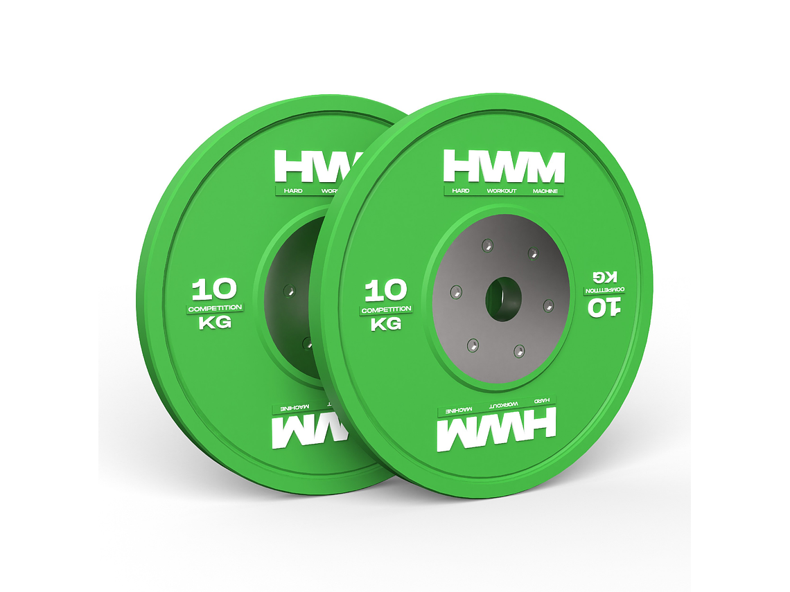 Par Bumper Plates Competición 10kg | HWM® 1