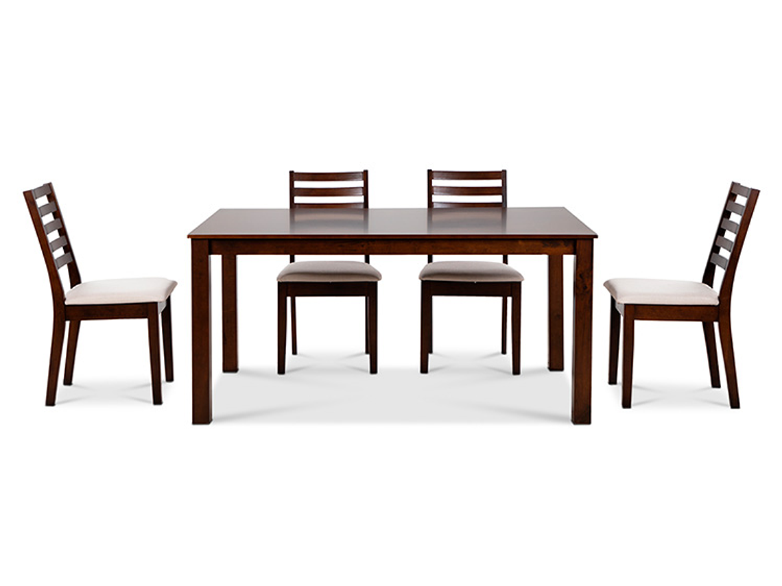 JUEGO DE COMEDOR CIC HELENA 6 SILLAS BEIGE 1