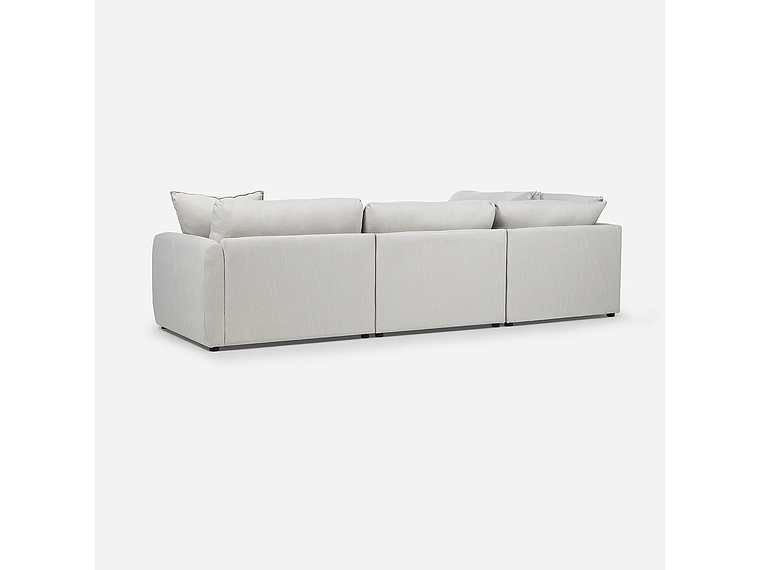 SOFÁ ROSEN 5 CUERPOS BEIGE SECCIONAL ZAGREB IZQUIERDO TELA 4