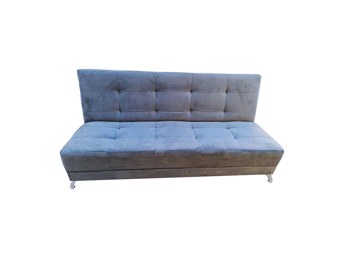 FUTON CAMA HVM PATAGONIA 15P GRIS LINO PMETAL 1